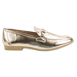 Lakerede gyldne VICES -loafers gylden