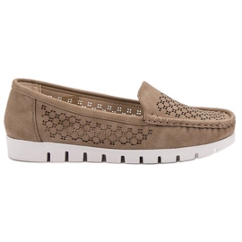 Vinceza Beige loafers