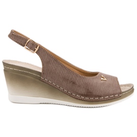 VINCEZA beige sandaler