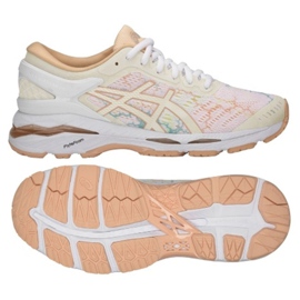 Løbesko Asics gel Kayano 24 Lite Show W T8A9N-0101 hvid flerfarvet lyserød