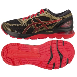 Løbesko Asics Gel Nimbus 21 M 1011A257-001 sort rød gul