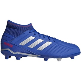 Adidas Predator 19.3 Fg Jr CM8533 fodboldstøvler flerfarvet blå