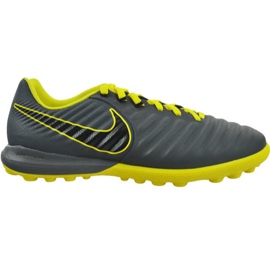 Nike Tiempo Lunar Legend X 7 Pro Tf M AH7249-070 fodboldsko sort grå