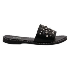 Filippo Sorte hjemmesko med strass