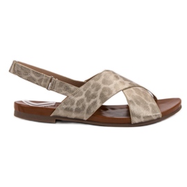 Kylie Plettede sandaler gul