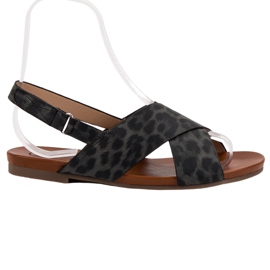 Kylie Plettede sandaler sort