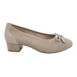 Dame pumps Caprice 22500-28 beige sølv