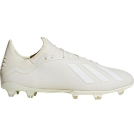 Adidas X 18.2 Fg M DB2181 fodboldstøvler hvid hvid