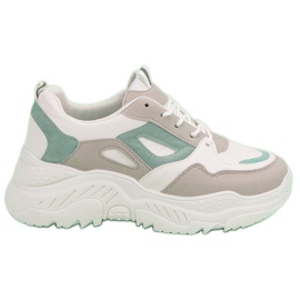 Sneakers på platformen hvid