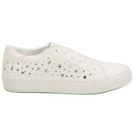 J. Star Lav sneakers med stjerner hvid