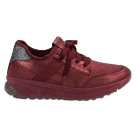 Ideal Shoes Slip-on sportssko rød