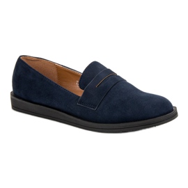 Best Shoes Marineblå casual loafers marine blå