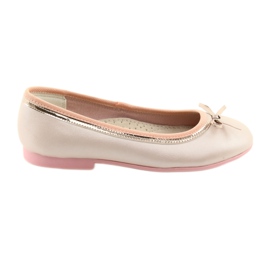 Ballerinaer med sløjfe, pink perle American Club GC14 / 19 lyserød gylden