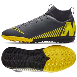 Nike Mercurial SuperflyX 6 Academy Gs Tf Jr AH7344-070 fodboldsko flerfarvet grå