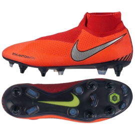 Nike Phantom Vsn Elite Df Sg Pro Ac M AO3264-600 fodboldsko flerfarvet rød