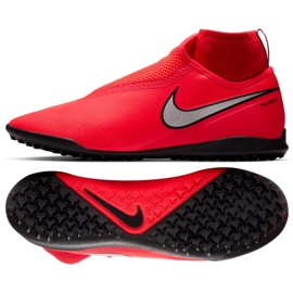 Nike React Phantom Vsn Pro Df Tf M AO3277-600 fodboldsko rød rød
