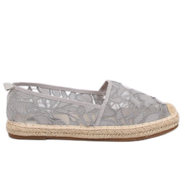 Grå åbent espadriller 68-130 Grå