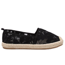 Sort åbent espadrilles 68-130 Sort