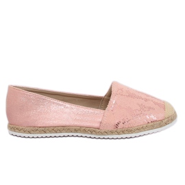 Espadrilles pink slangeskind 68-64 Pink lyserød