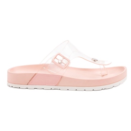 Seastar Gennemsigtige flip-flops lyserød