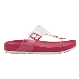 Seastar Gennemsigtige flip-flops lyserød