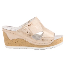 VINCEZA Kile sandaler gylden