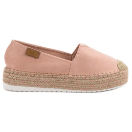 Forever Folie Pink Espadrilles på platformen lyserød