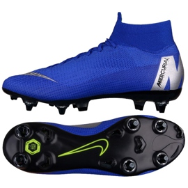 Nike Mercurial Superfly 6 Elite SG-Pro M AH7366-400 fodboldsko blå blå
