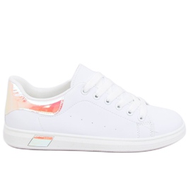 Hvide holografiske sneakers BL147NEW Champagne
