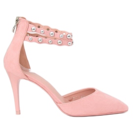 Pink B-51 Pink pins med studs lyserød