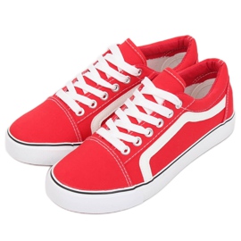 Røde kvinders sneakers BL117P Rød