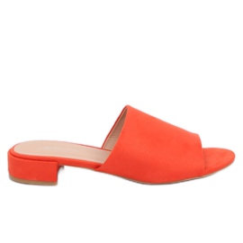 Orange orange tøfler til kvinder