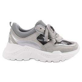 Gennemsigtige sneakers grå