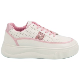 Hvide creepers med glitter