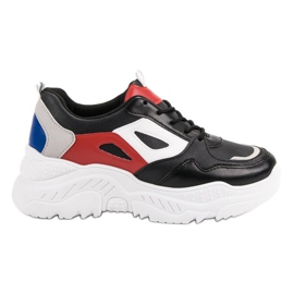 Sneakers på platformen sort
