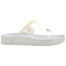 Seastar Gennemsigtige flip-flops hvid