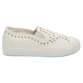 J. Star Slip On Sneakers With A Star hvid