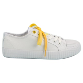 Yes Mile Moderigtige hvide sneakers