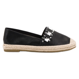 Bestelle Sort Espadrilles Med Studs