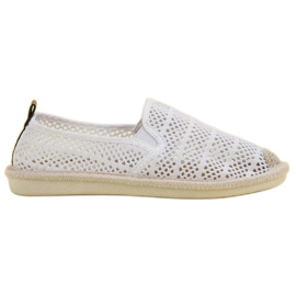 Sneakers med blonder hvid