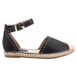 Best Shoes Espadrilles med jetfly sort