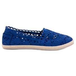 Sweet Shoes Blue Lace Espadrilles blå