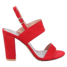 Sandaler på stolpen rød S116 Rød