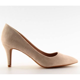 Pumper på stiletthæl 539 Beige II-GAT