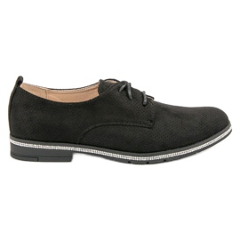 Seastar Sorte brogues med krystaller