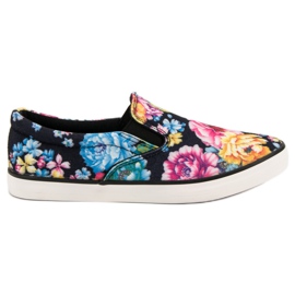 Yes Mile Slipony i blomster sort flerfarvet