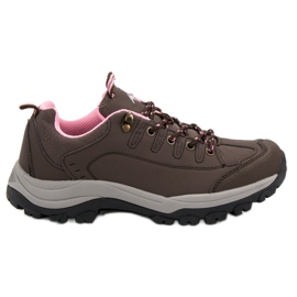 Brune trekkingsko