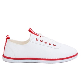 Kvinder sneakers hvid og rød XJ-2918 Rød