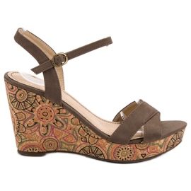 Corina Brune Ethno -sandaler