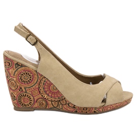 Corina Moderigtige Ethno -sandaler brun